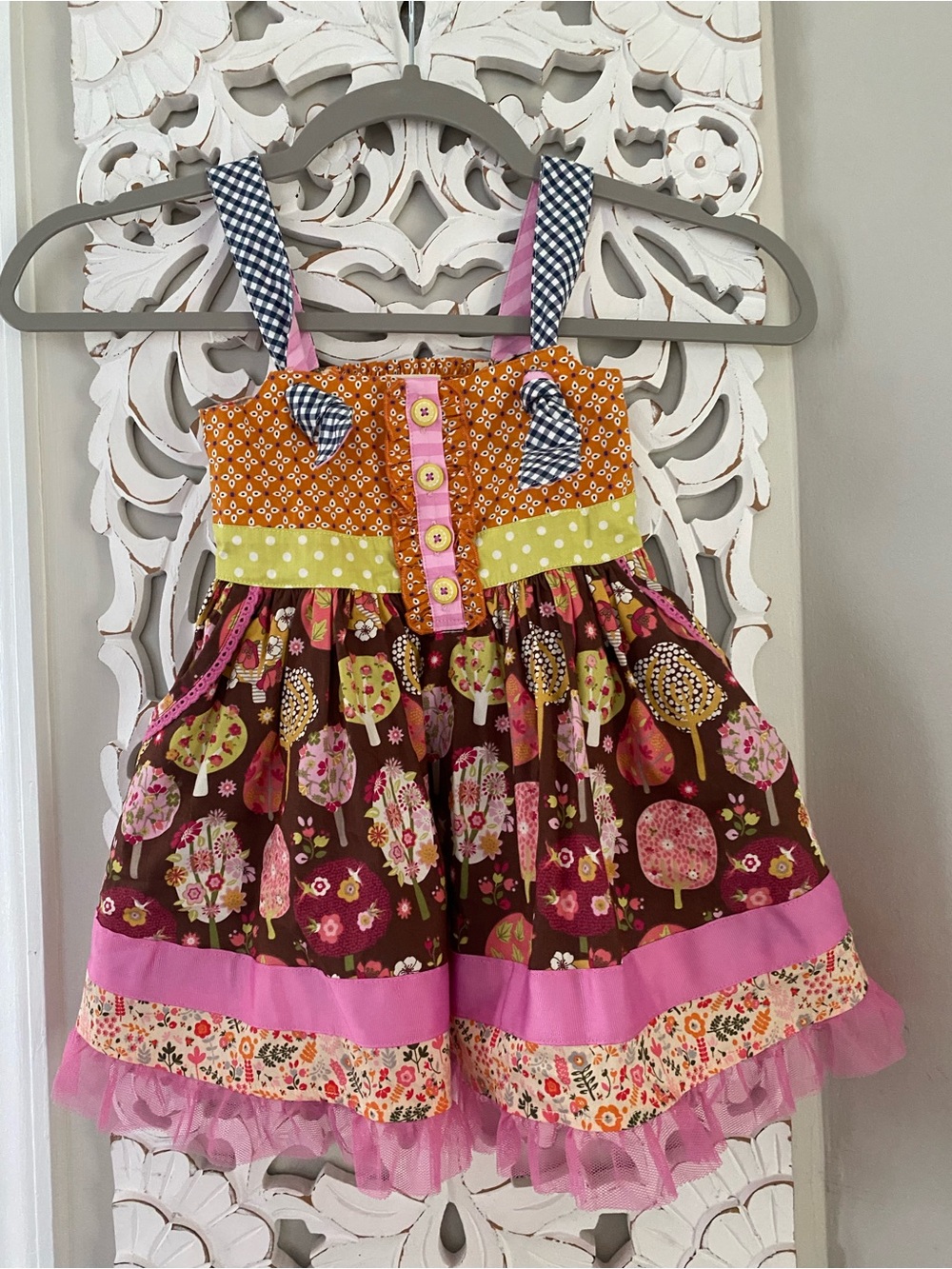 Matilda Jane NWT Sz 2 Toddler Girls Dress Whimsical Serendipity Dopamine
